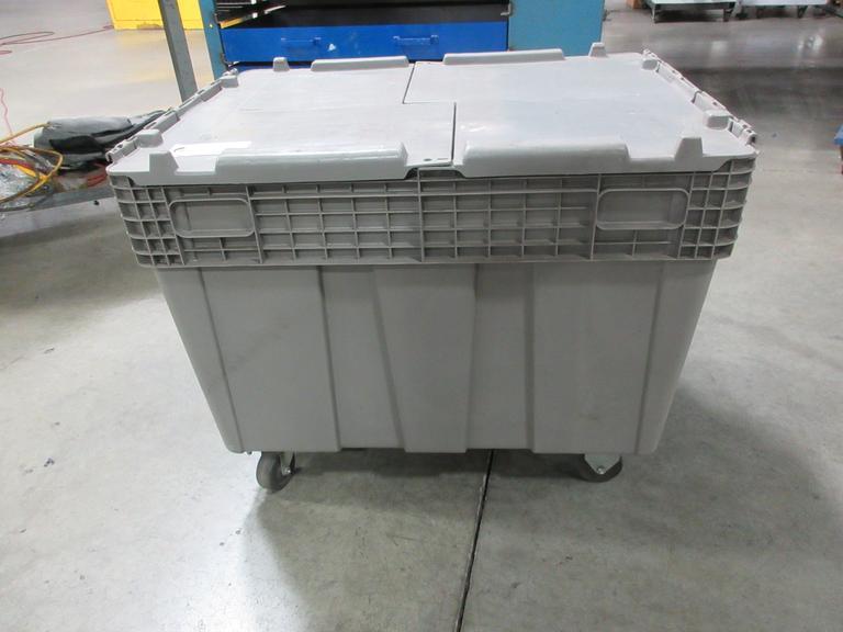 Plastic Rolling Storage Tote- Auction Item