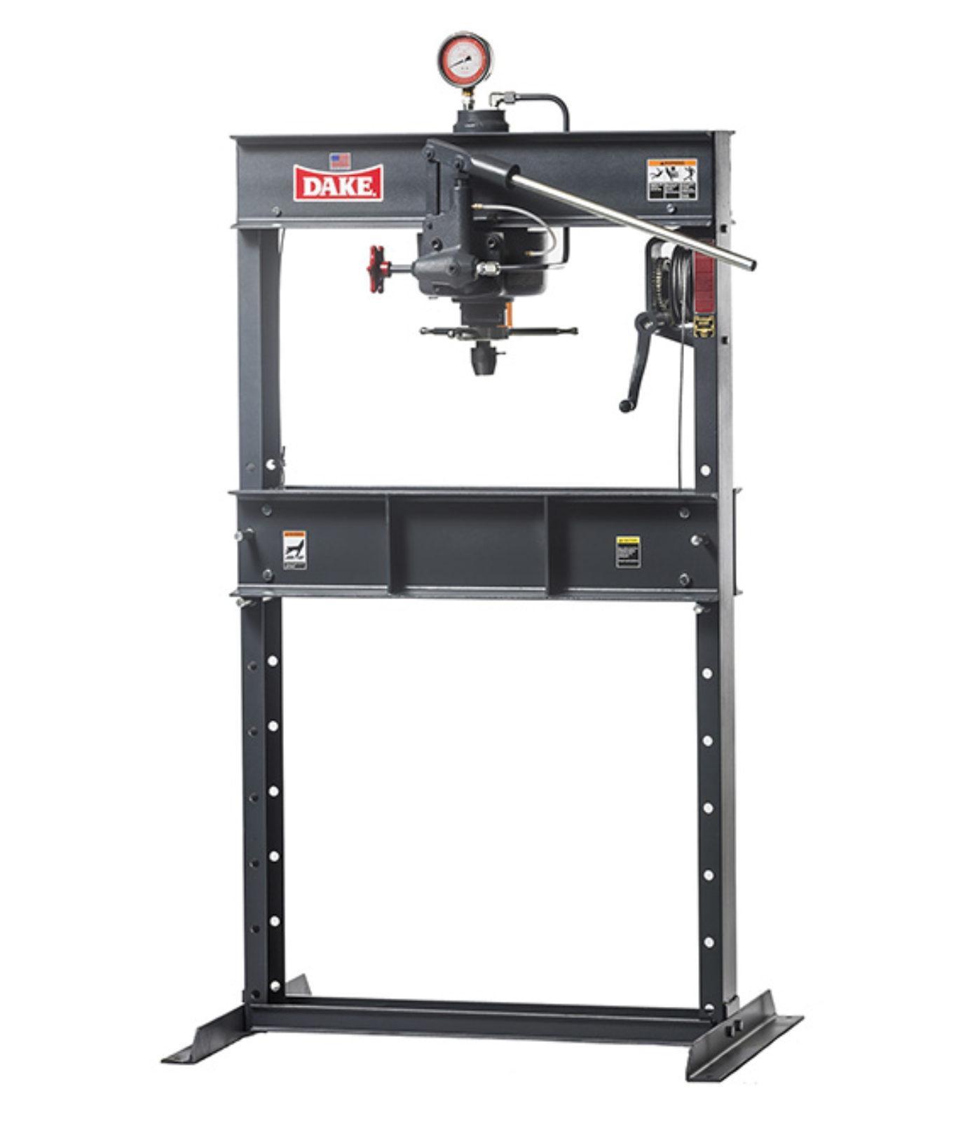 1 - NEW DAKE HAND-OPERATED H-FRAME PRESS, MODEL #: 25H