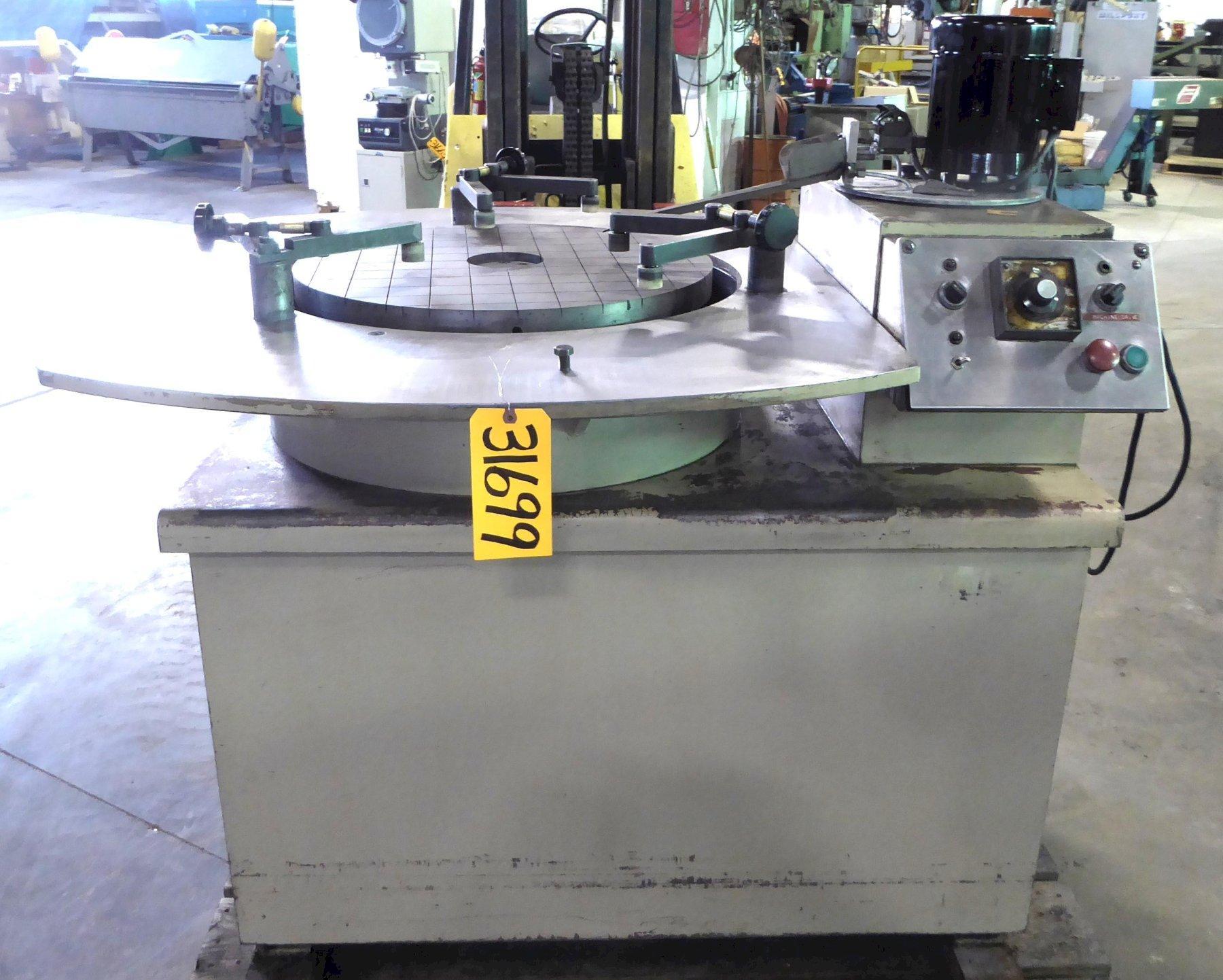 24″ Spitfire Lapping Machine, 3 Ring Open Face