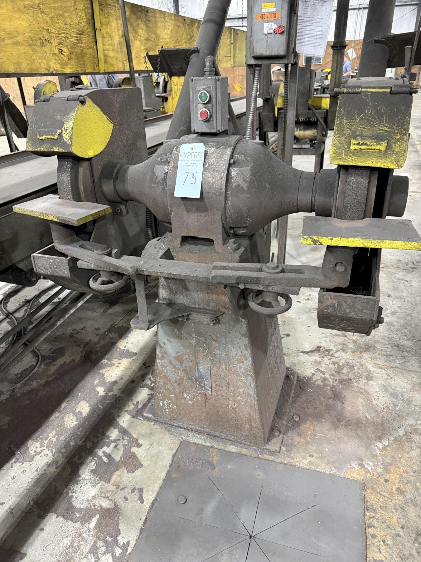 20" double end grinder with base