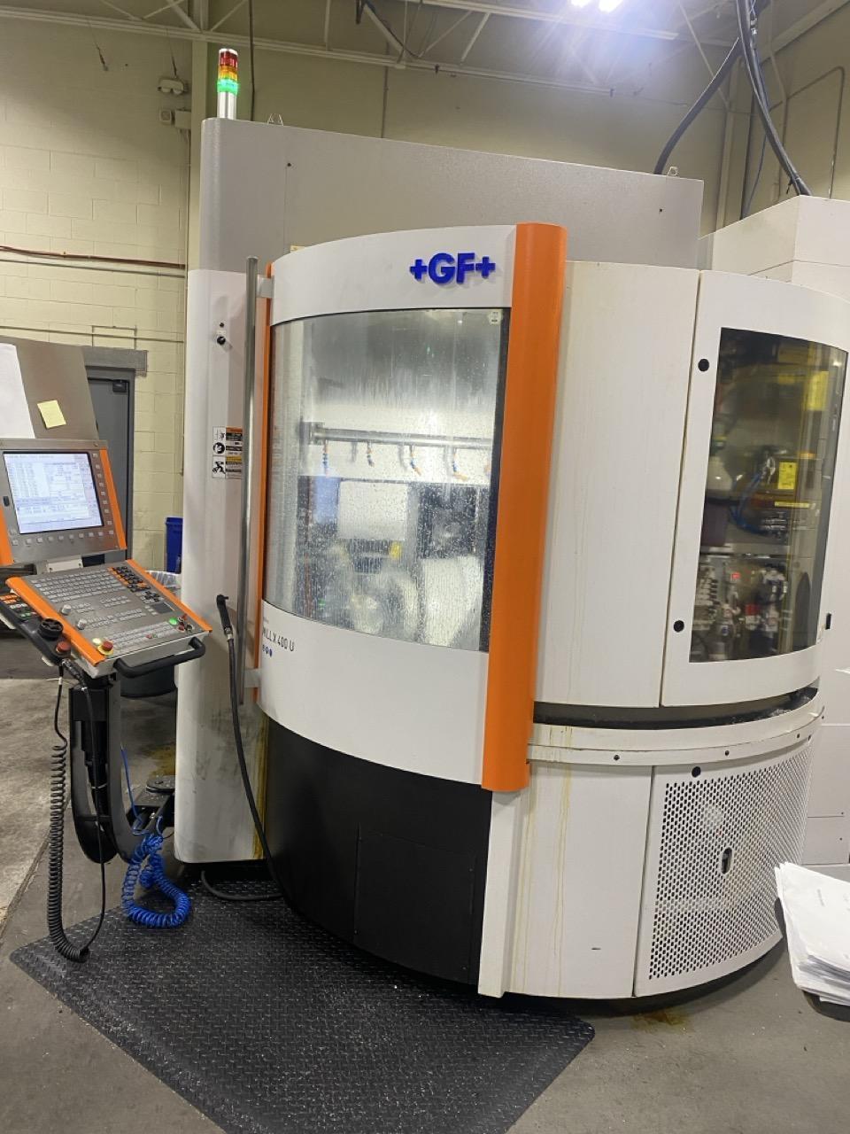 GF Mikron MILL X 400U Ultra-High Speed 5-Axis CNC Machining Center, 2018 – 42,000 RPM, 68 ATC