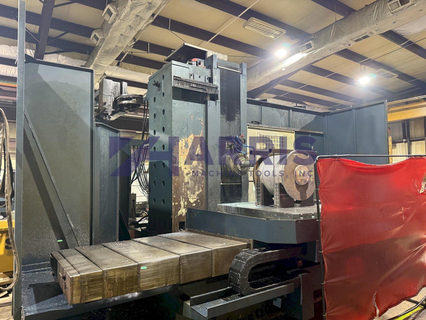 4.1" Johnford CNC Table Type Horizontal Boring Mill, Model BMC-110, 78" X, 70" Y, 63" Z, 21" W, 60 ATC, Fanuc, 2009