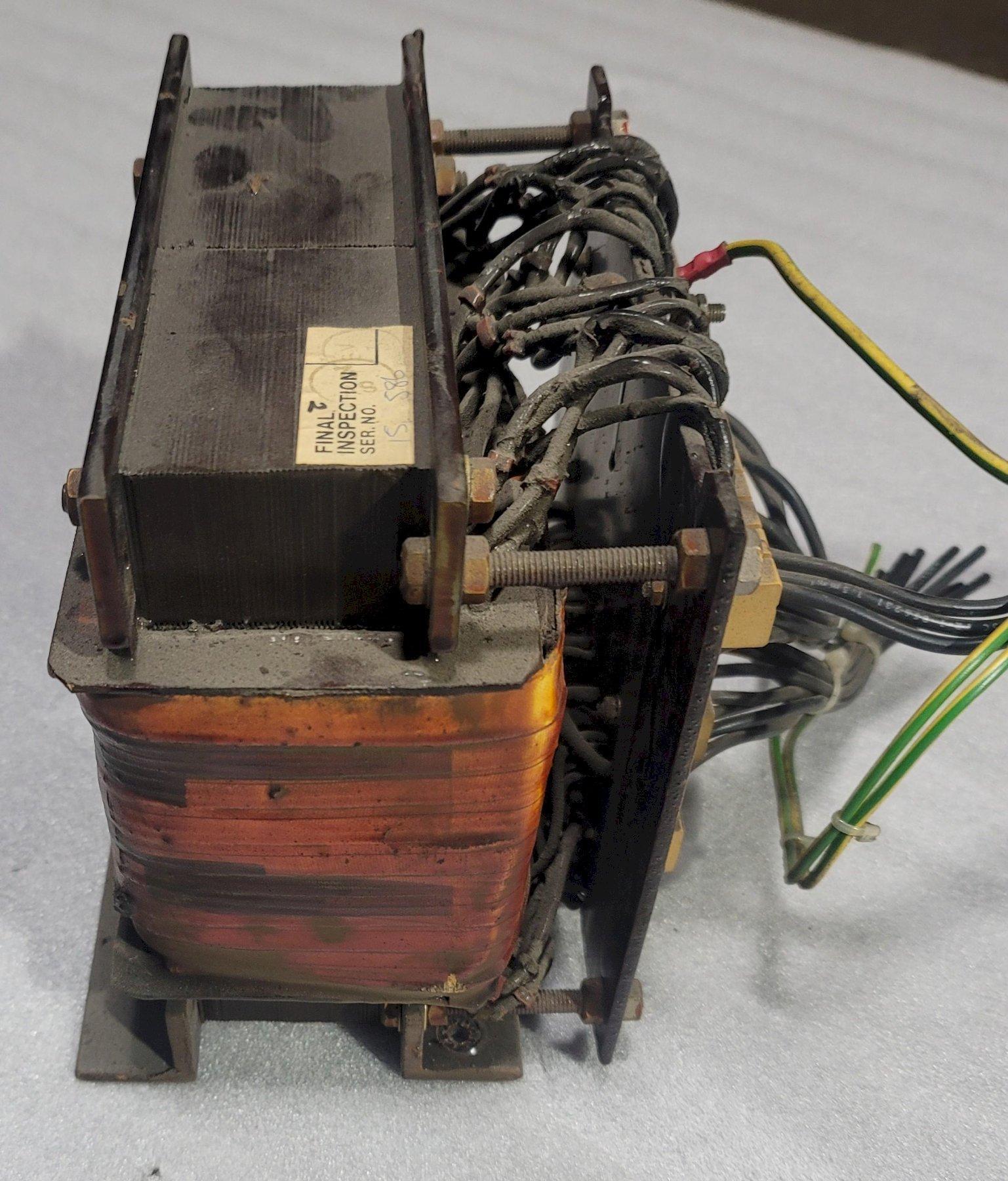 ROMARSH TRANSFORMER 15B75, Removed from an Agie Hole Popper EDM.