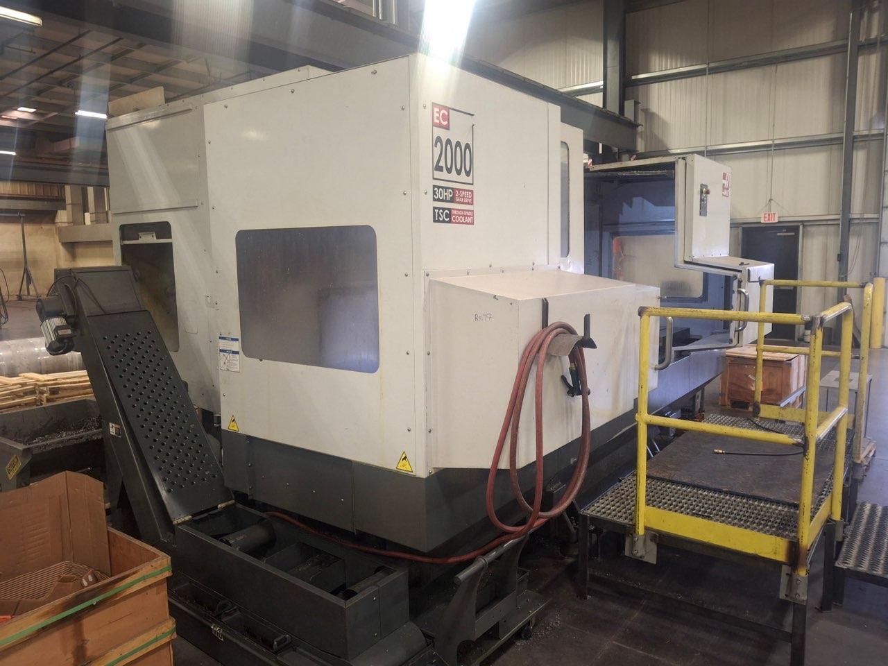 1 - PREOWNED HAAS HORIZONTAL MACHINING CENTER, MODEL #: EC-2000, S/N: 2053266
