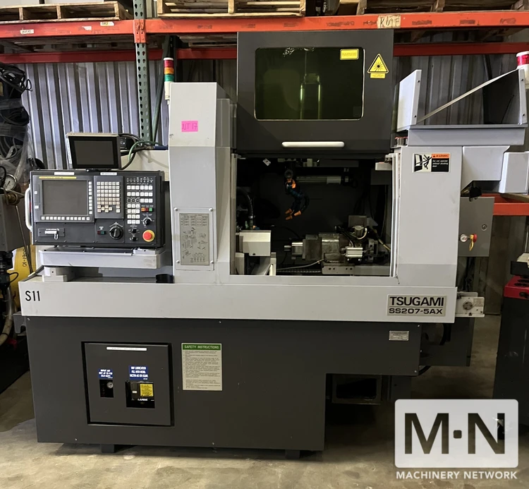 Tsugami SS207-5AX CNC Swiss Lathe, 2015