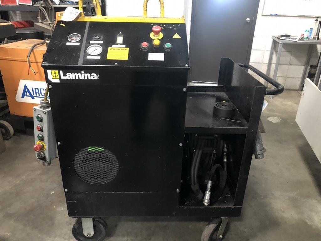 LAMINA 440 VOLT HYDRAULIC POWER SUPPLY AND MODEL H15010P MAG. BASE DRILLING AND TAPPING UNIT