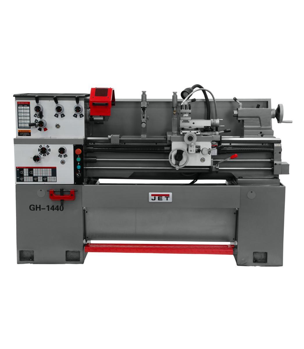 1 - NEW JET GEARED HEAD LATHE, MODEL #: GH-1440-1
