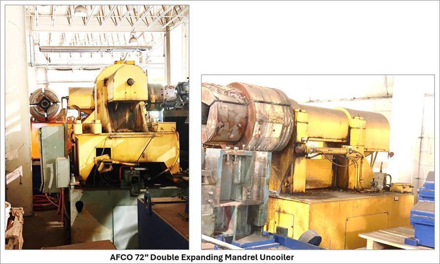 72" x .090" x 50,000lbs  AFCO Coil Feeding Line