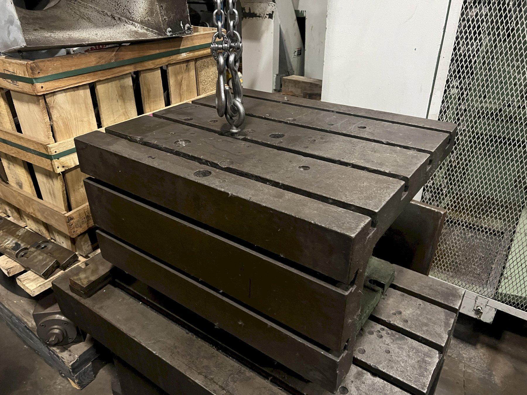 T-SLOTTED BOX TABLE, 28" x 24" x 18" H