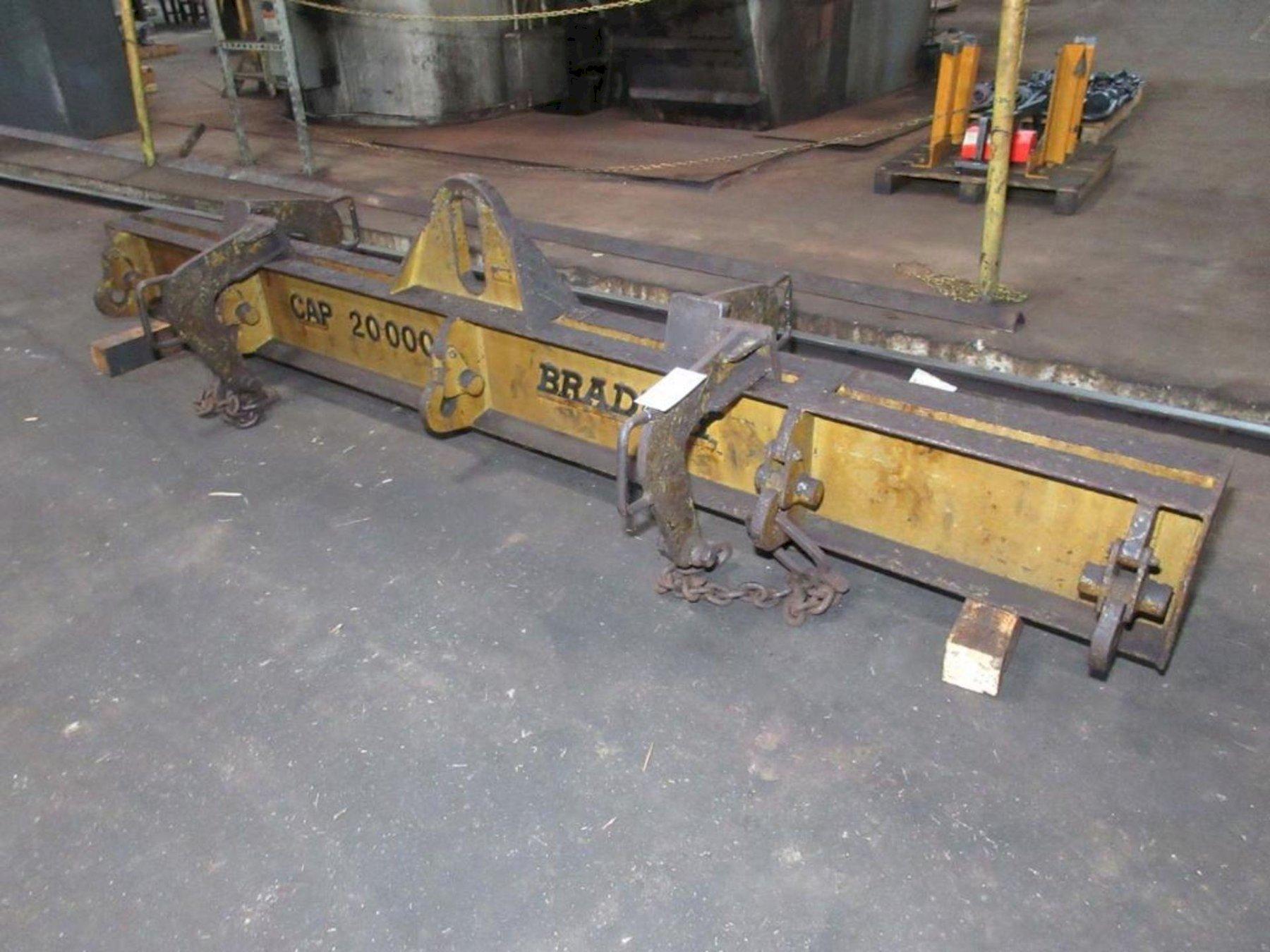 20,000 LB X 10' BRADLEY SPREADER BAR. STOCK # 0450025.