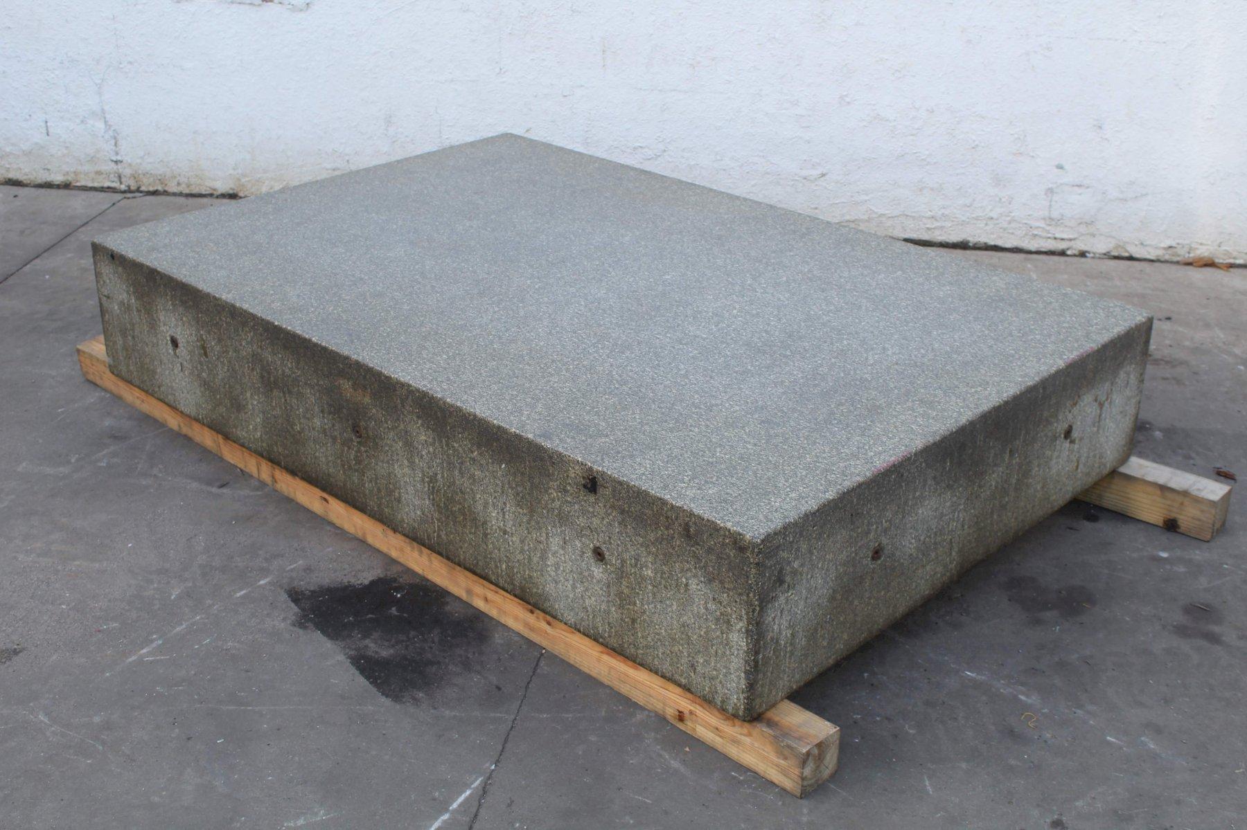 4' X 6' X 12-1/2 GRANITE SURFACE PLATE: STOCK #72286