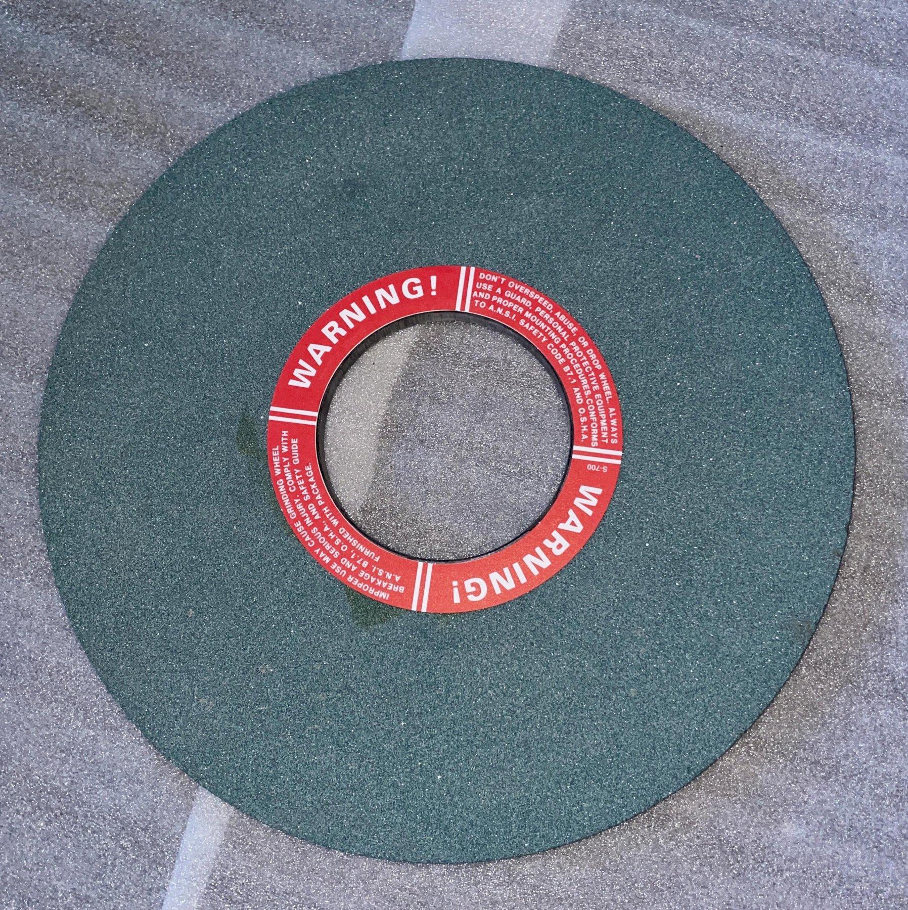 16" x 5/8" x 5" PACIFIC GRINDING WHEEL CO GRINDING WHEEL, 5" ID Hub.