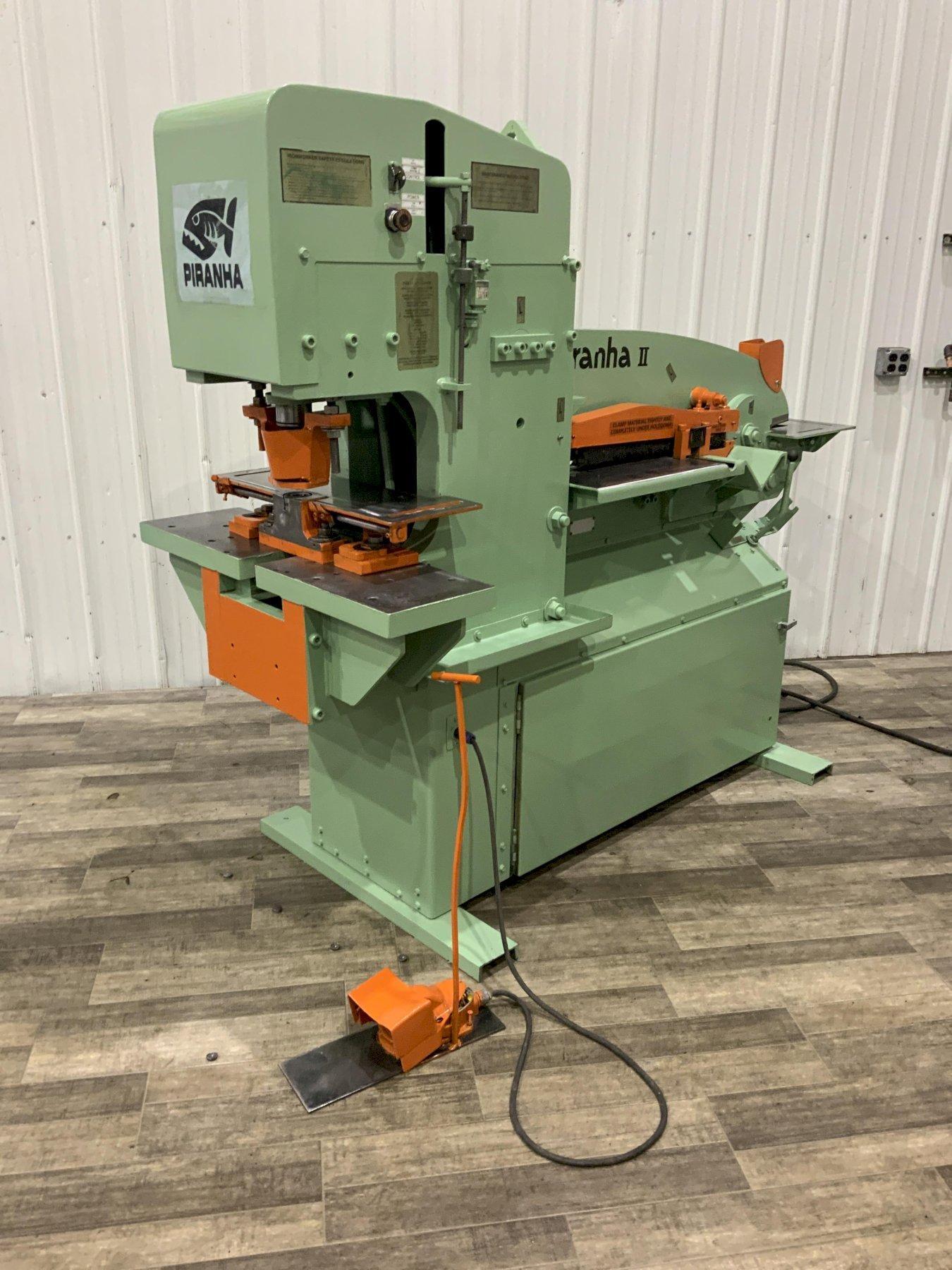 88 TON PIRANHA MODEL #PII-88 HYDRAULIC IRONWORKER: STOCK #80686