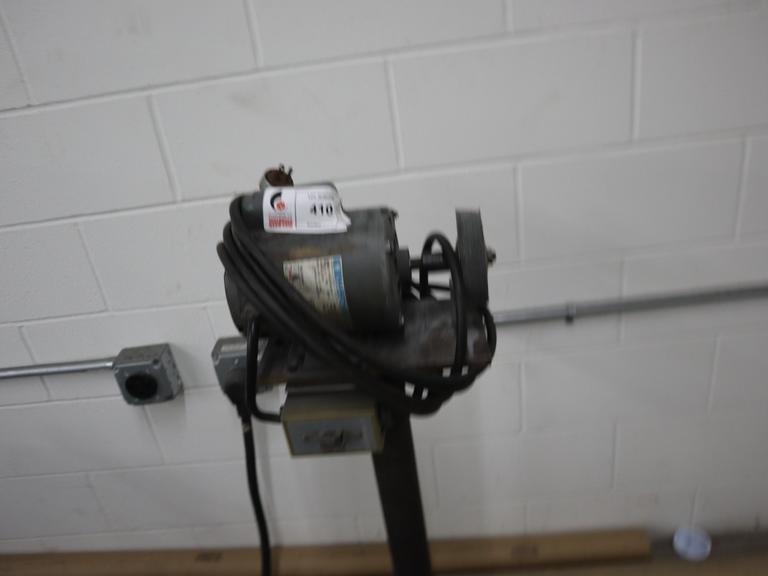 Single End Buffer, 1/2 HP, Single Phase, w Pedestal Base- Auction Item