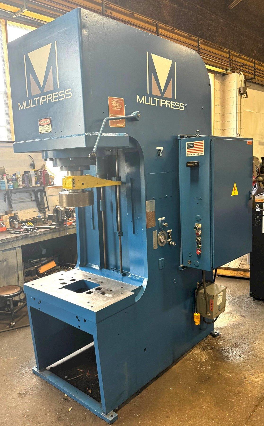 75 Ton MULTIPRESS Gap Frame Hydraulic Press, 15″ Str., 30″ DL