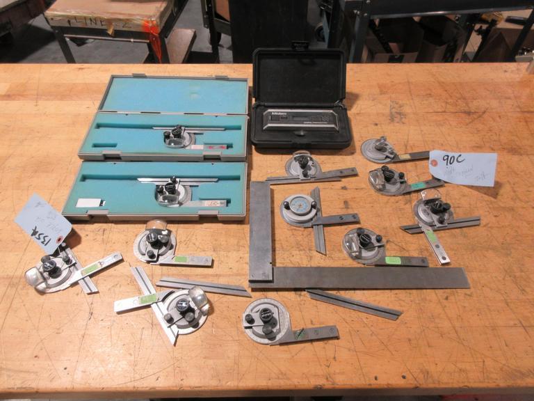 Mitutoyo Precision Vernier Protractors, and (1) Digital - Auction Item