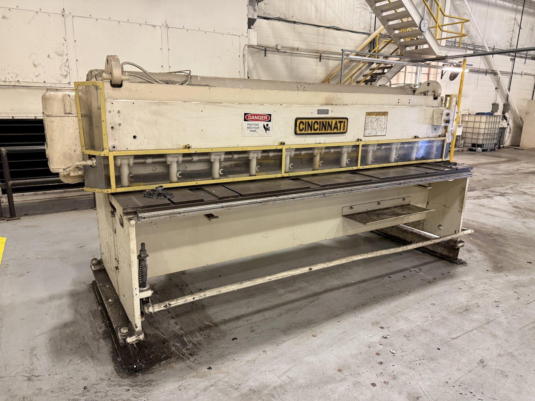 10' X 10 GAUGE CINCINNATI MODEL 1010 MECHANICAL SHEAR: YOBRO #26397