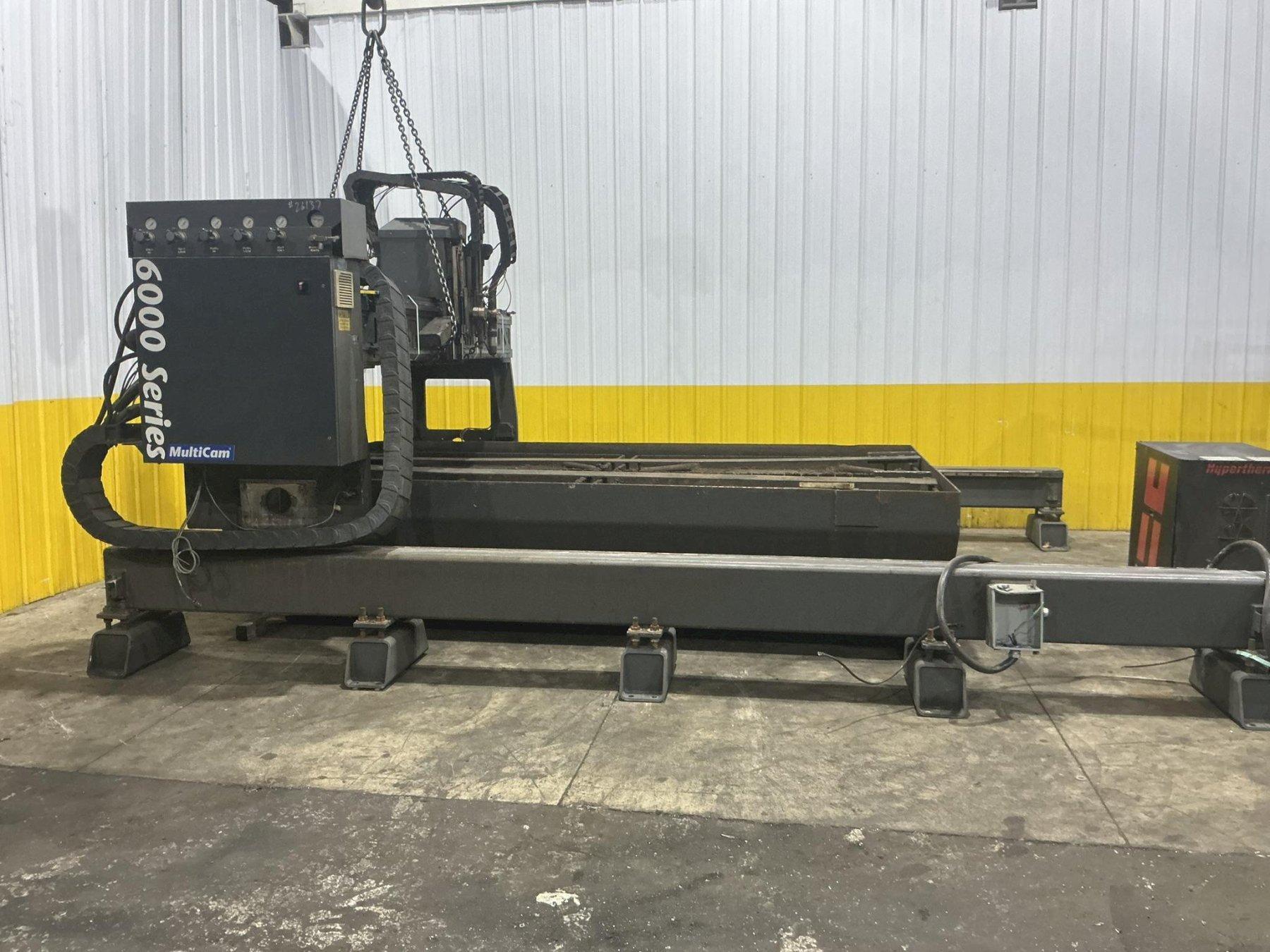 2008 MULTICAM SERIES 6000 MODEL #340-0470 CNC 6' X 13' PLASMA TABLE: YOBRO #26137