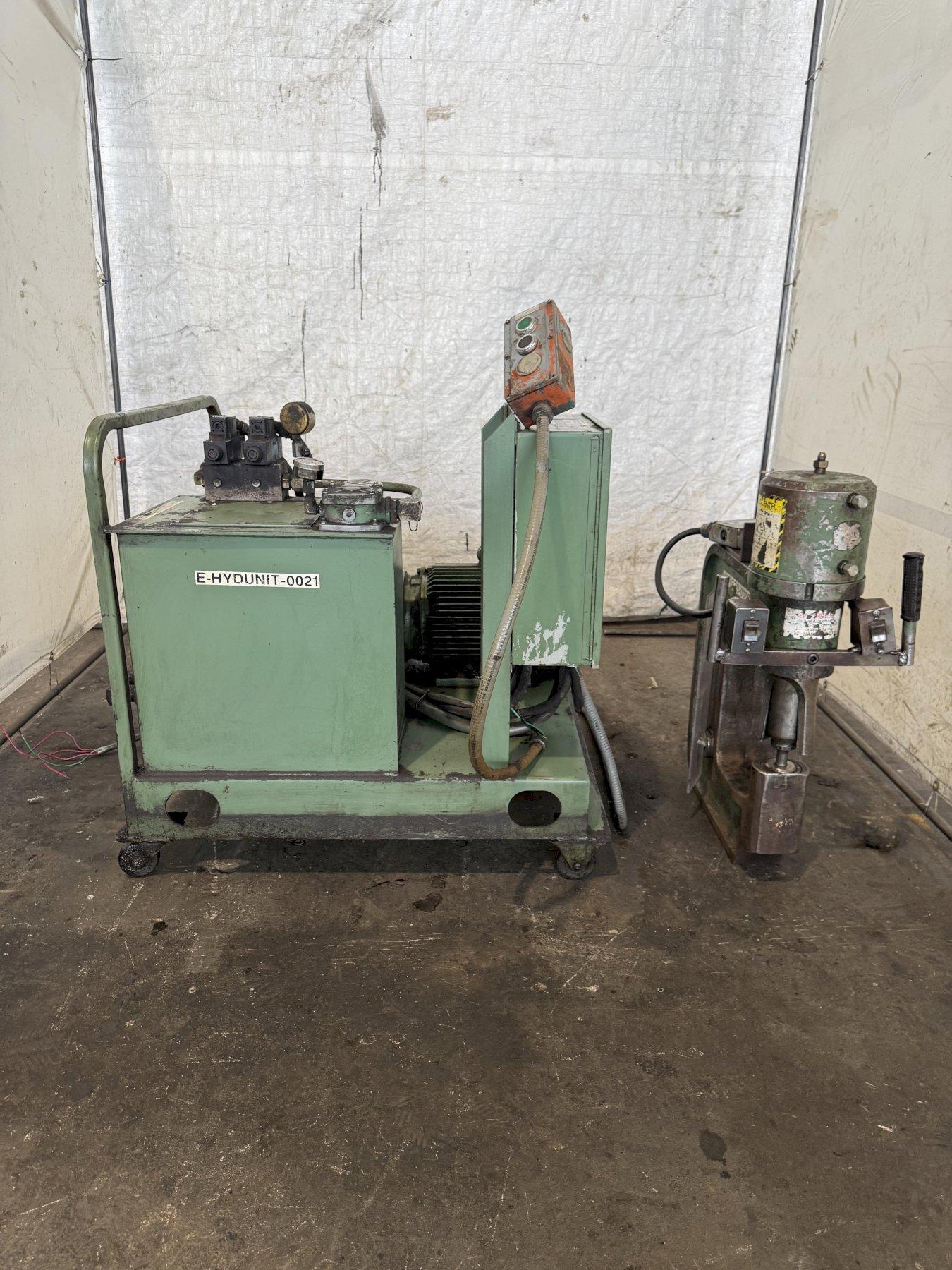 70 TON FRANKLIN HYDRAULIC C FRAME HYDRAULIC WEB PUNCH. STOCK # 0887225