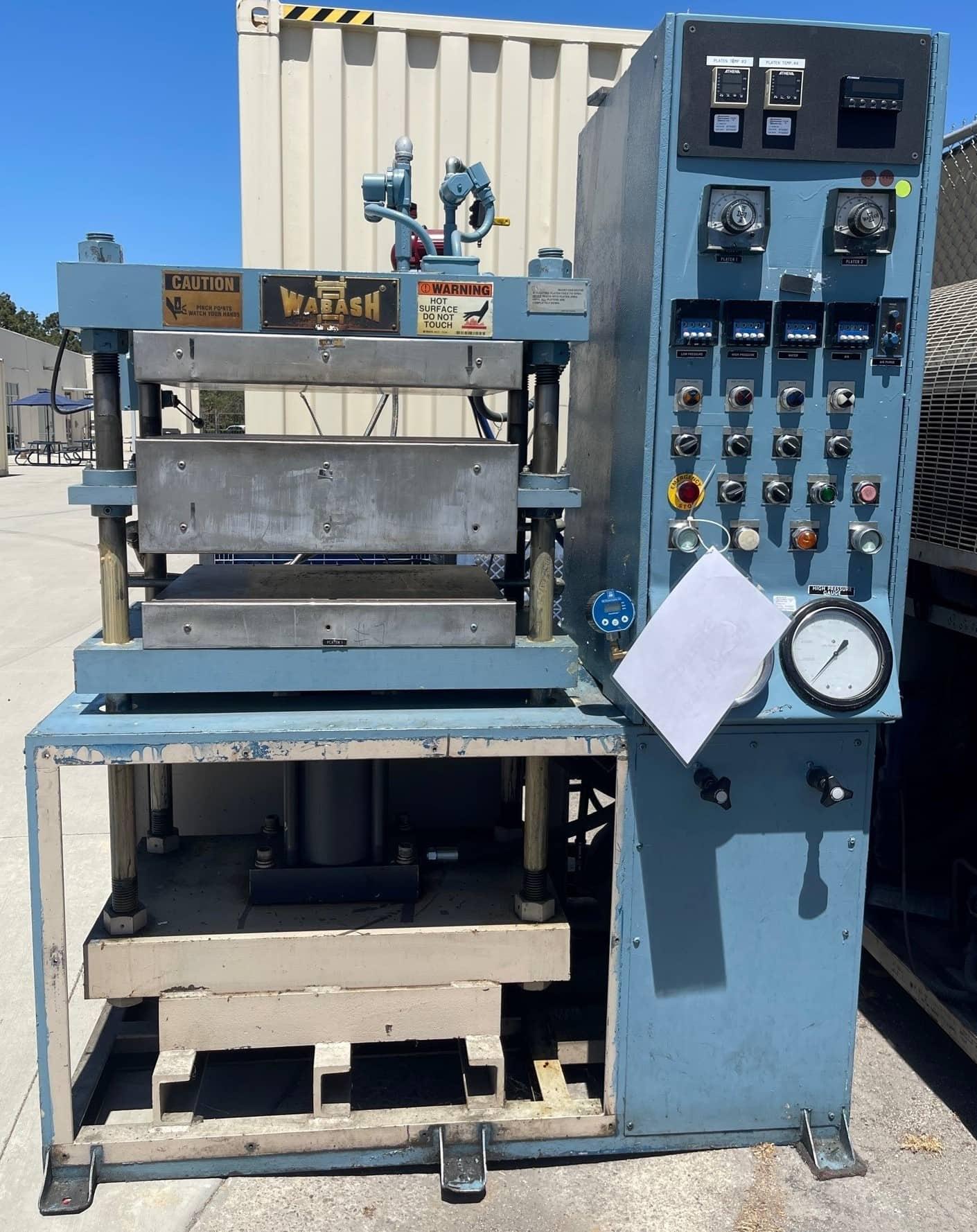 5 Ton Wabash PC50-2418-4TM Platen Press