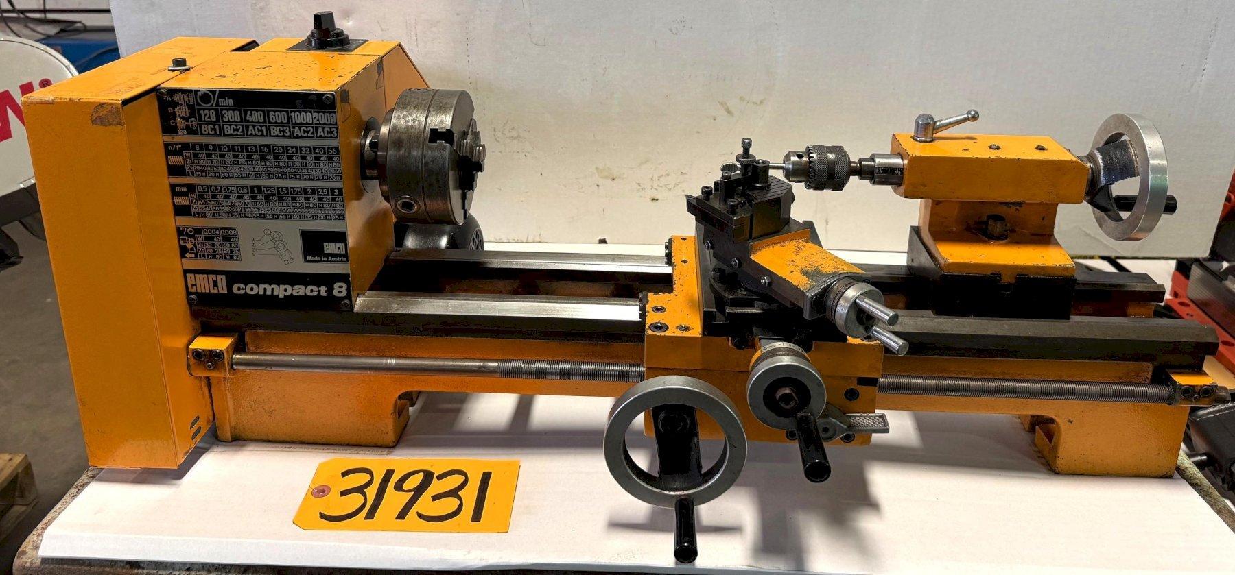 8″ x 17″ EMCO Bench Top Lathe Compact 8