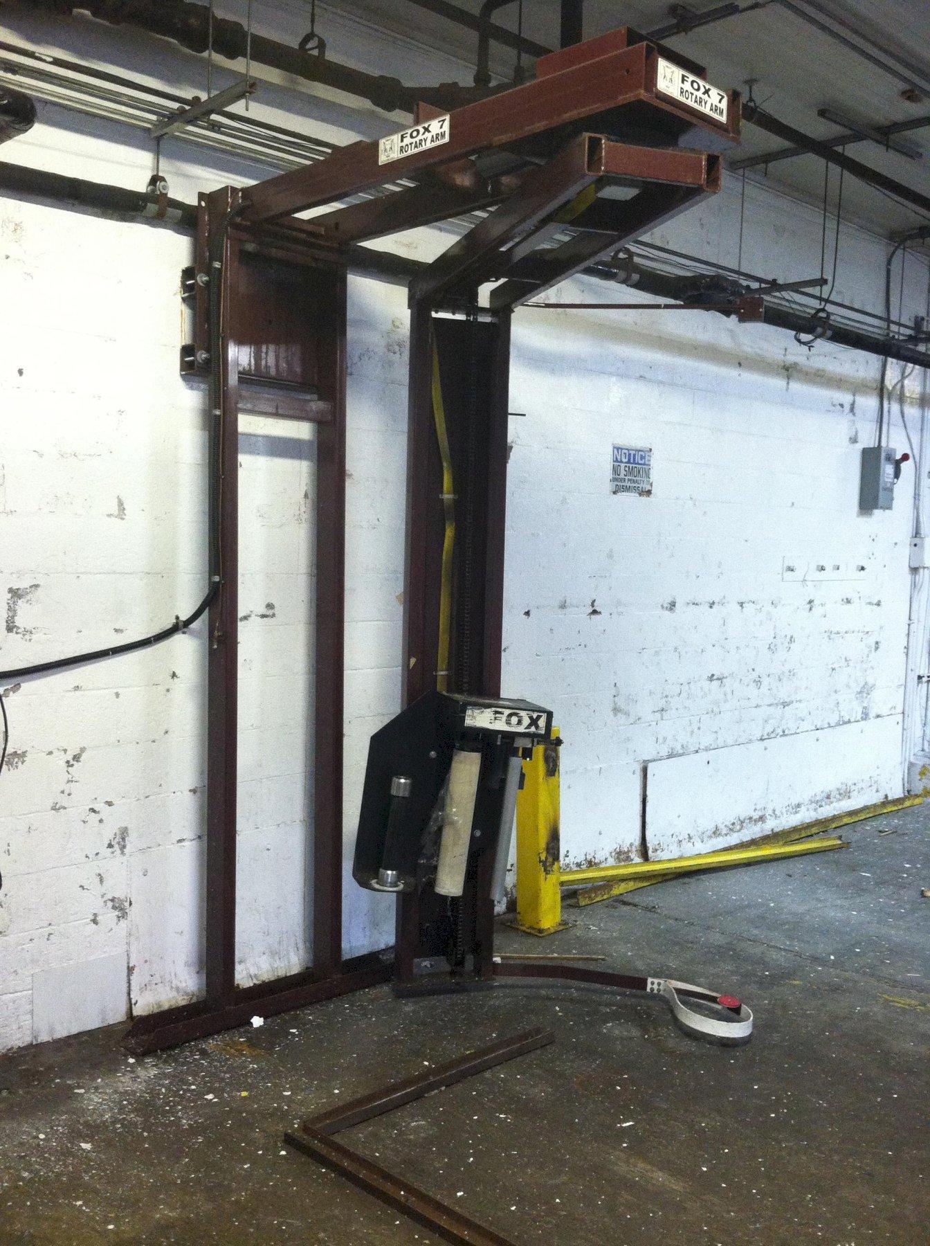 FOX Packaging Services 7RT Semi-Automatic Wall-Mounted Stretch Wrapper