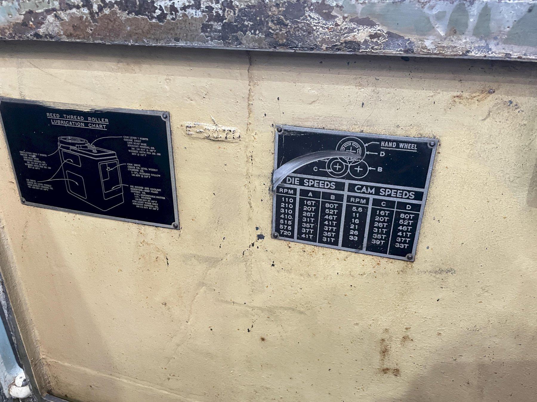 REED MODEL #A22 THREAD ROLLER: STOCK #76878