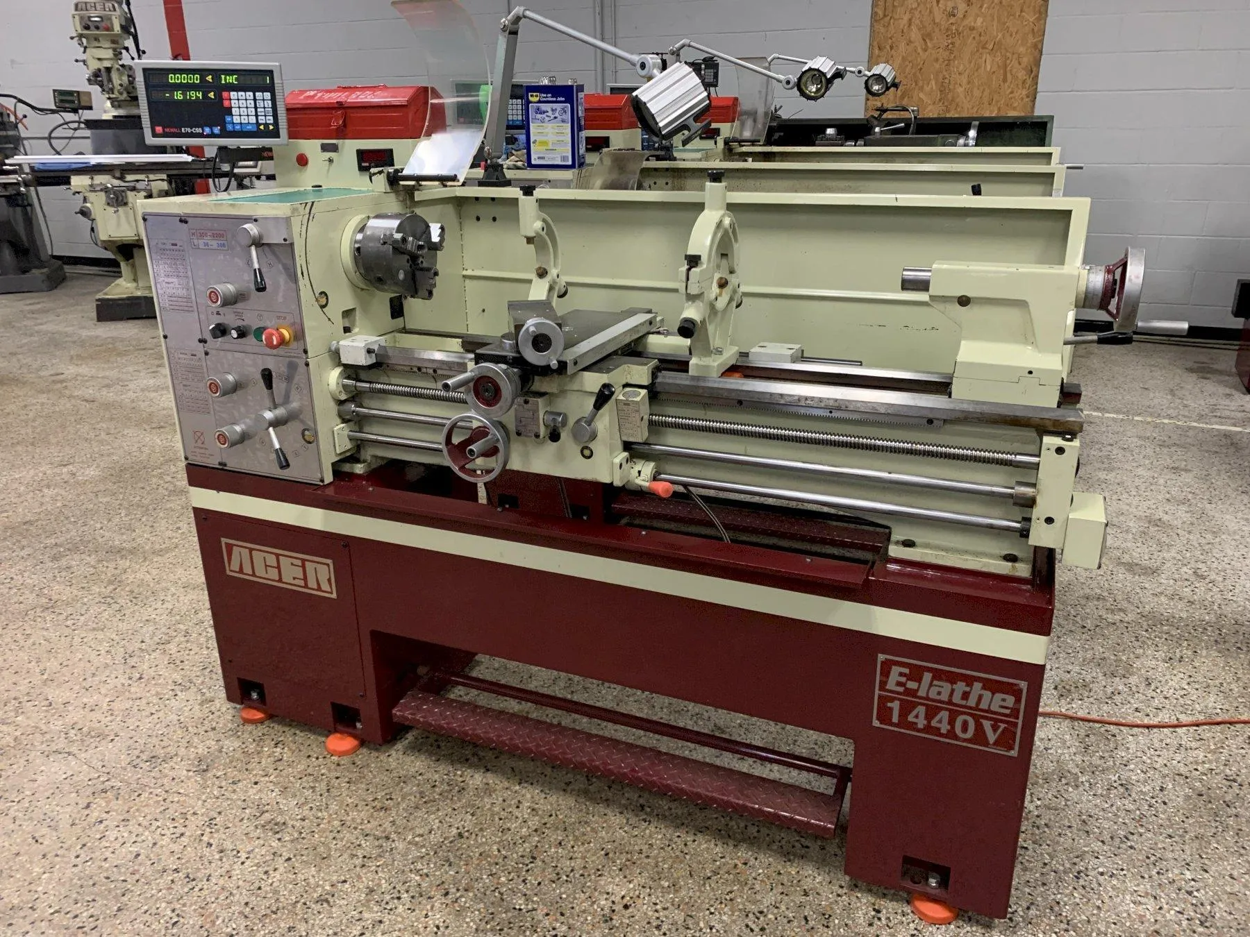 Acer E-Lathe 1440V High Speed "Inverter Drive" Engine Lathe, SN N16050189.