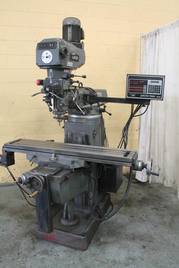 2 HP LAGUN MODEL #FTV-2S RAM TYPE VERTICAL MILL: STOCK #66085