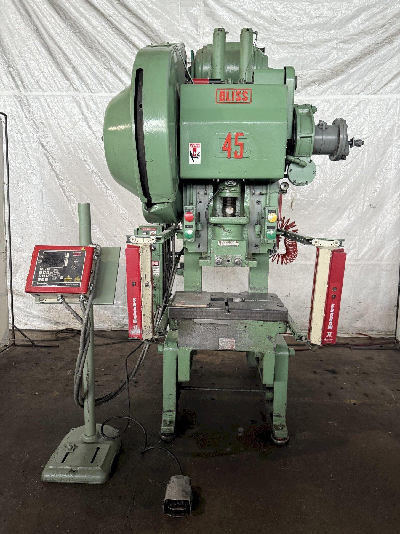 45 TON BLISS C-45 OBI PRESS. STOCK #1226824