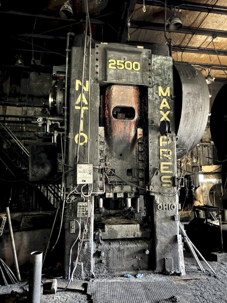 2500 TON NATIONAL MAXIPRESS FORGING PRESS. STOCK # 0758726