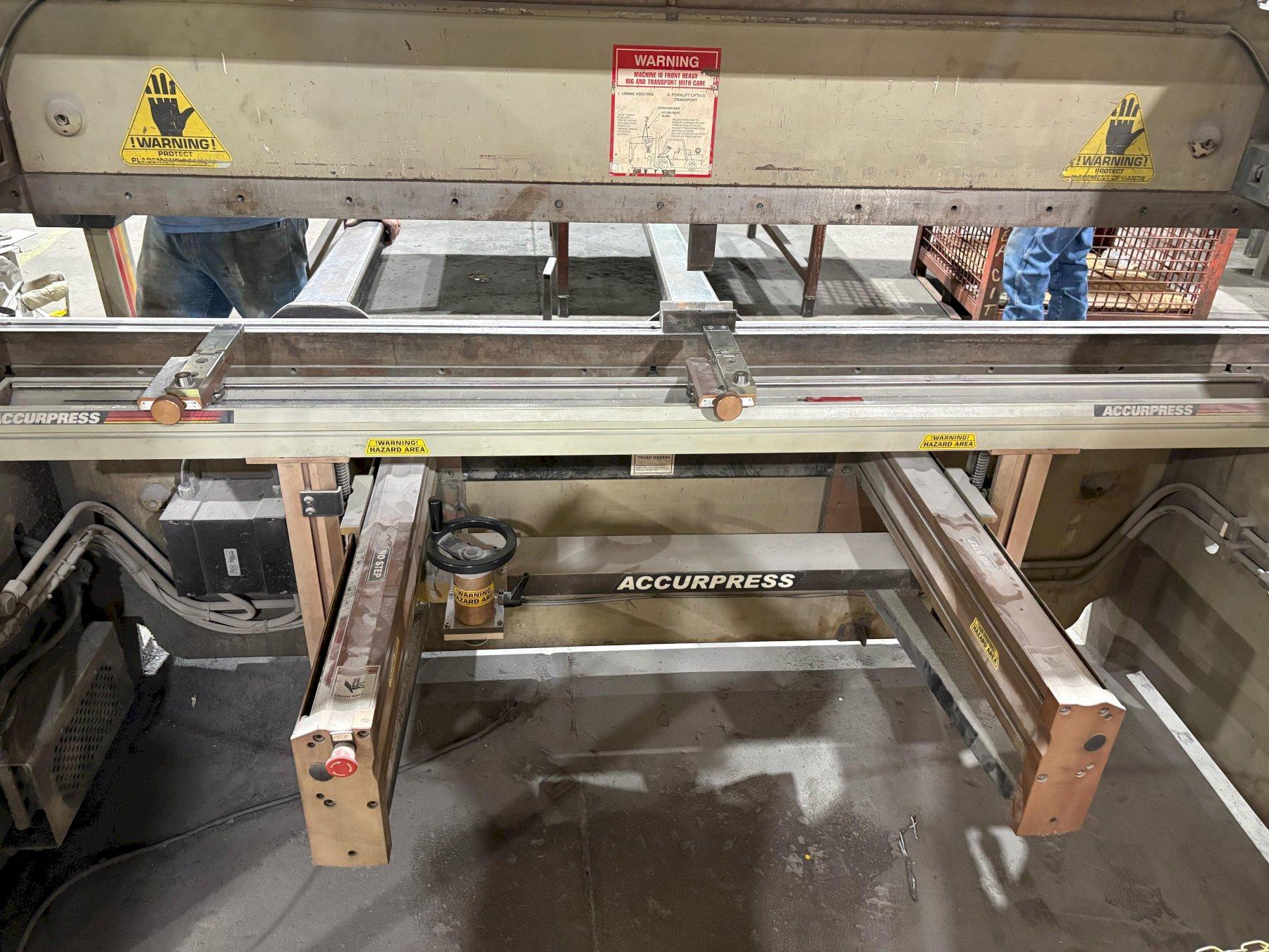 1 - PREOWNED ACCURPRESS PRESS BRAKE 100 TON X 10', MODEL # 710010, S/N: 5742