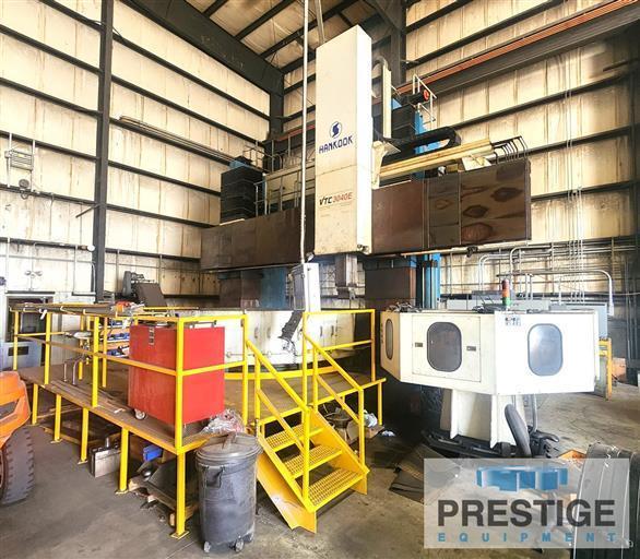 Hankook VTC 3040E 118.11" CNC Vertical Boring Mill with Milling