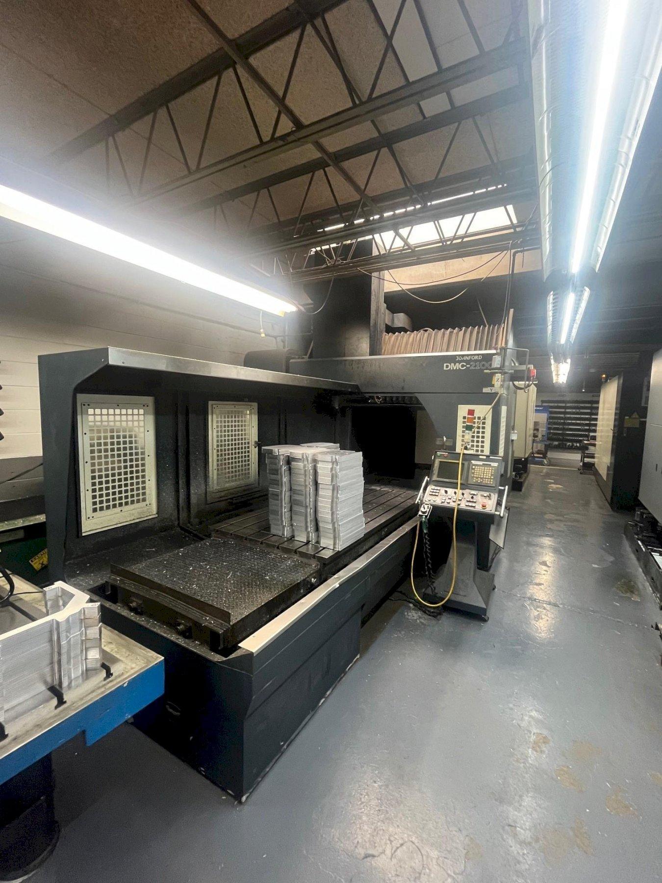 JOHNFORD DMC-2100 CNC DOUBLE COLUMN VERTICAL MACHINING CENTER