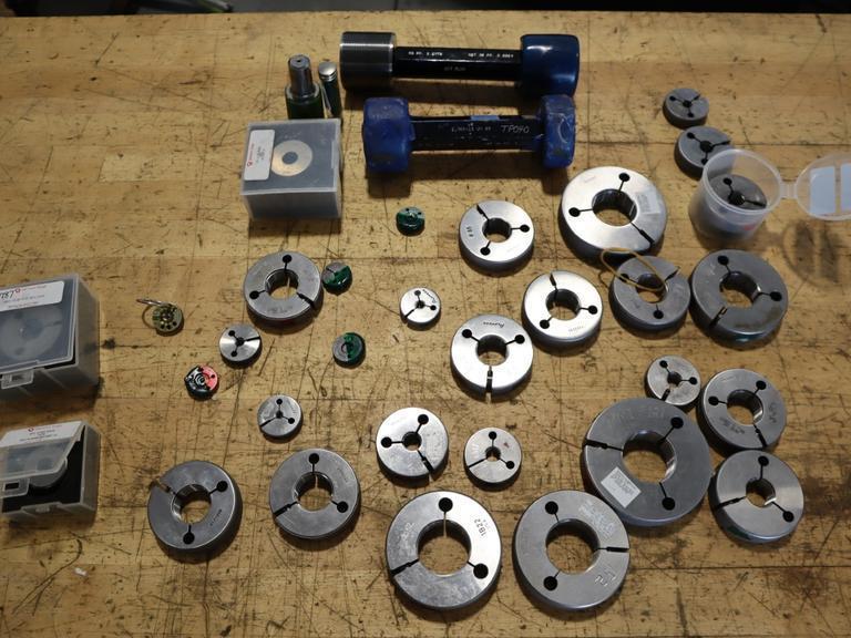Thread Ring Gages and Thread Gages- Auction Item