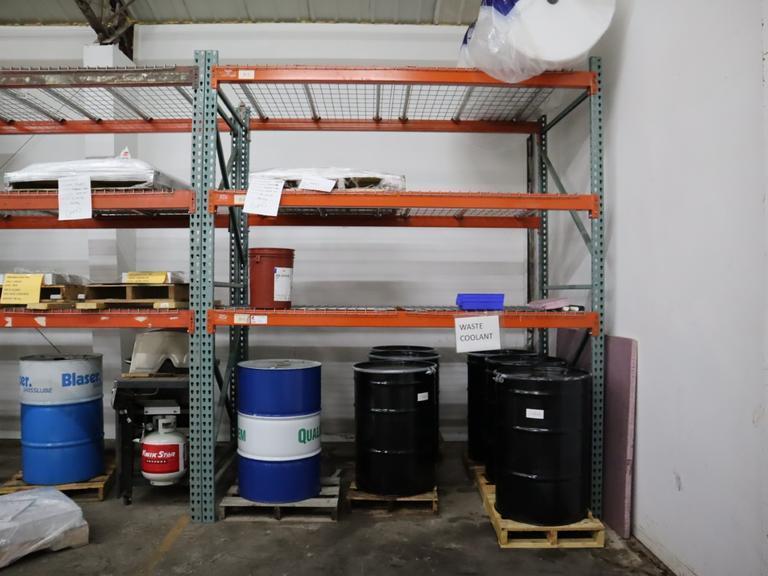 Pallet Racking Teardrop Stye 102" x 42" x 120" High with 3 Shelves, Wire Decking -NO CONTENTS- Auction Item