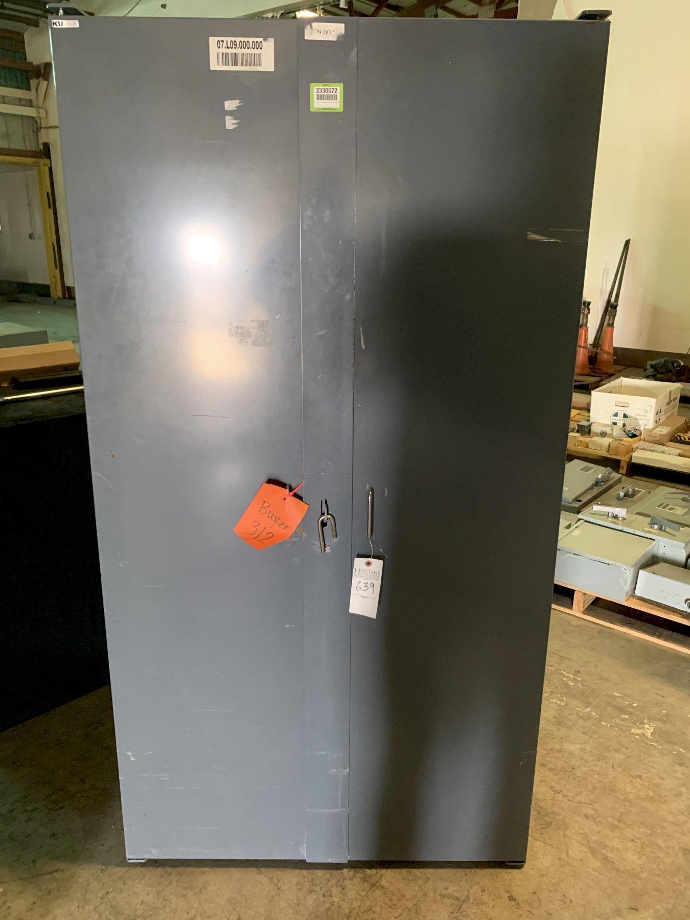 1 - PREOWNED LYON KV HEAVY DUTY STORAGE CABINET (GRAY)