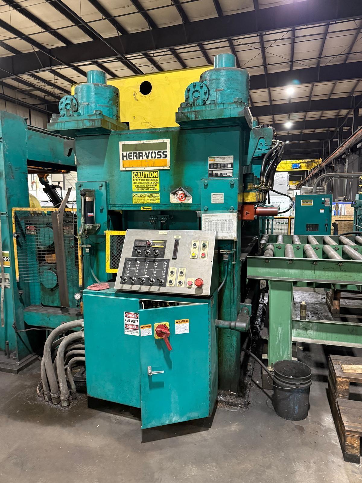72" x .375" x 60,000# Herr Voss Cut To Length Line