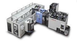 2022 Used DN Solutions NHP5000 Doosan CNC Horizontal Machining Center with 12 Station Doosan LPS 5000 Pallet Pool For Sale