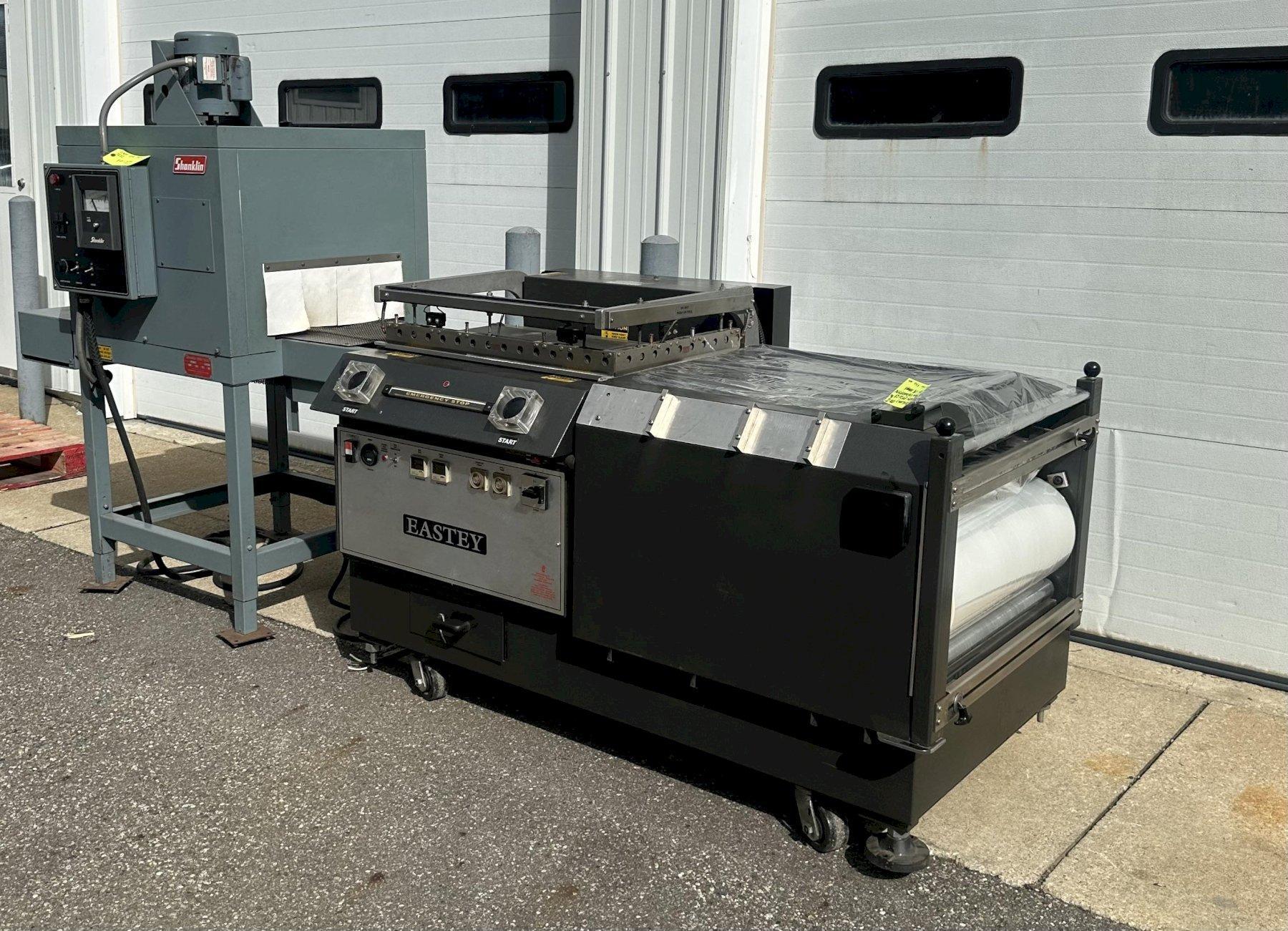 COMPLETE SHRINK PACKAGING SYSTEM Eastey EP2028TK L-Bar and Shanklin T-6XL Heat Shrink Tunnel