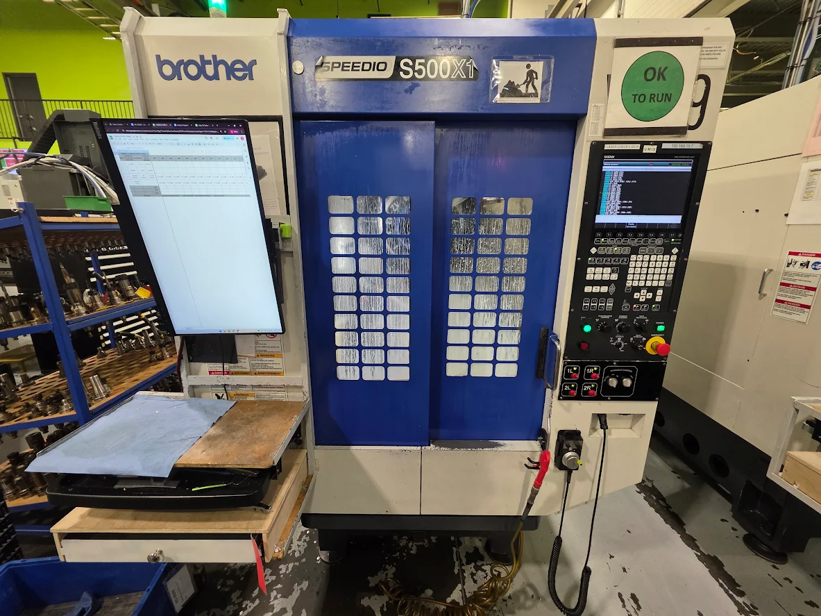 2015 BROTHER SPEEDIO S500 Compact Machining Center with 4th axis