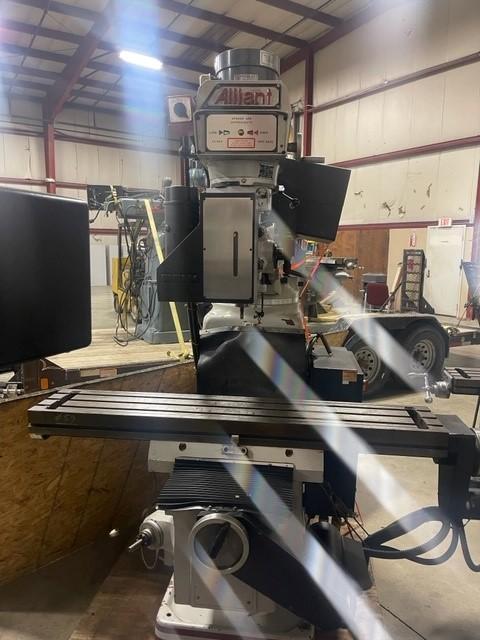 1 - PREOWNED ALLIANT VERTICAL MILL, MODEL #: 1054-3V