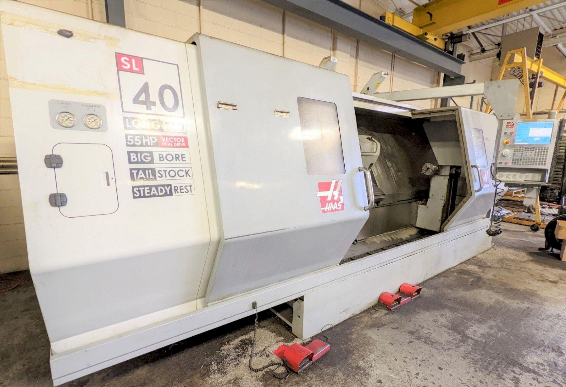 Haas SL-40L Used CNC Longbed Lathe For Sale - 2009