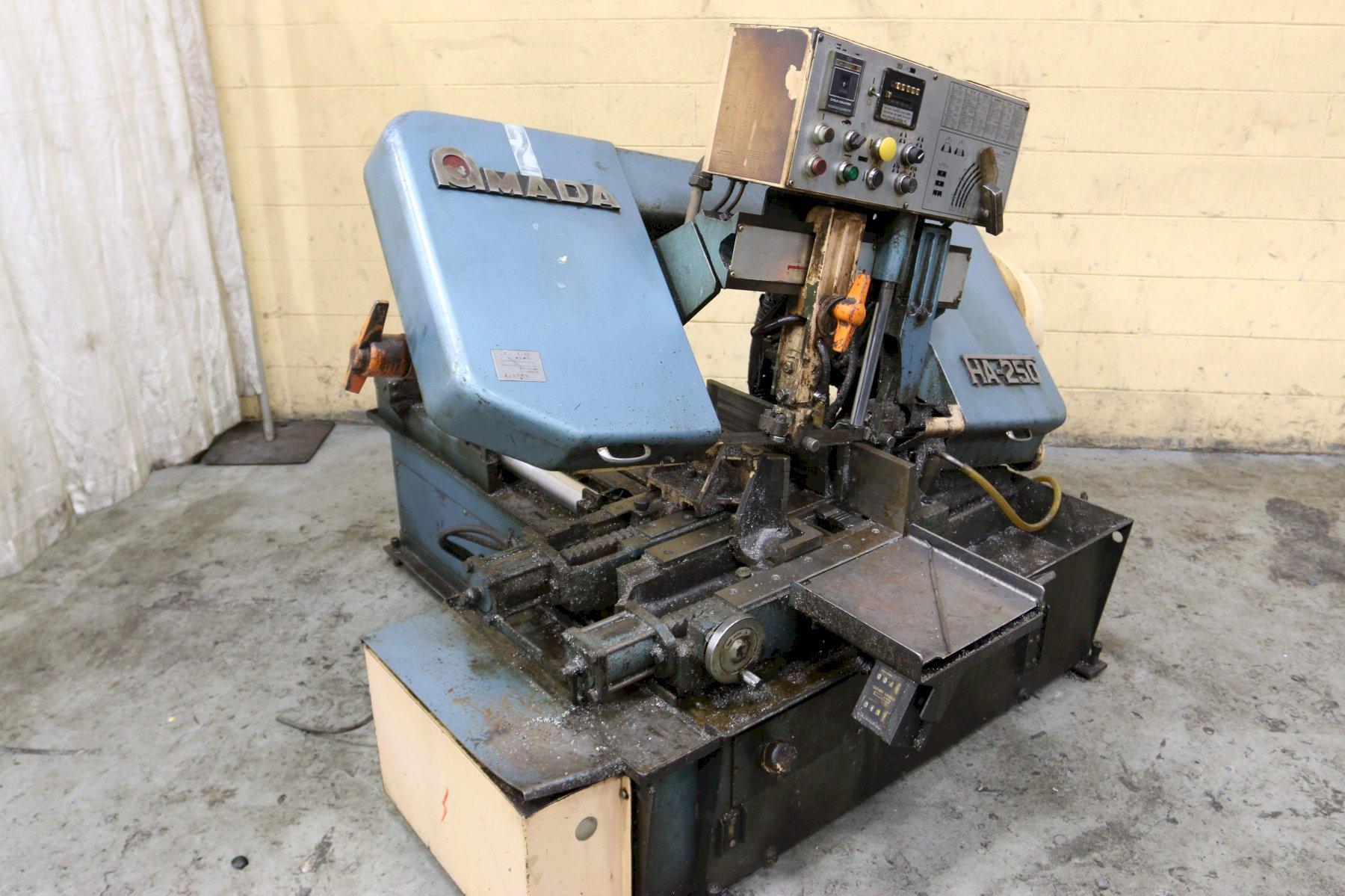 10" X 12" AMADA MODEL #HA-250 HORIZONTAL AUTOMATIC SAW STOCK #3172