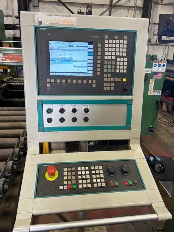 PEDDINGHAUS PCD-1100 BEAM DRILL LINE WITH 1100-510 DG MITER SAW