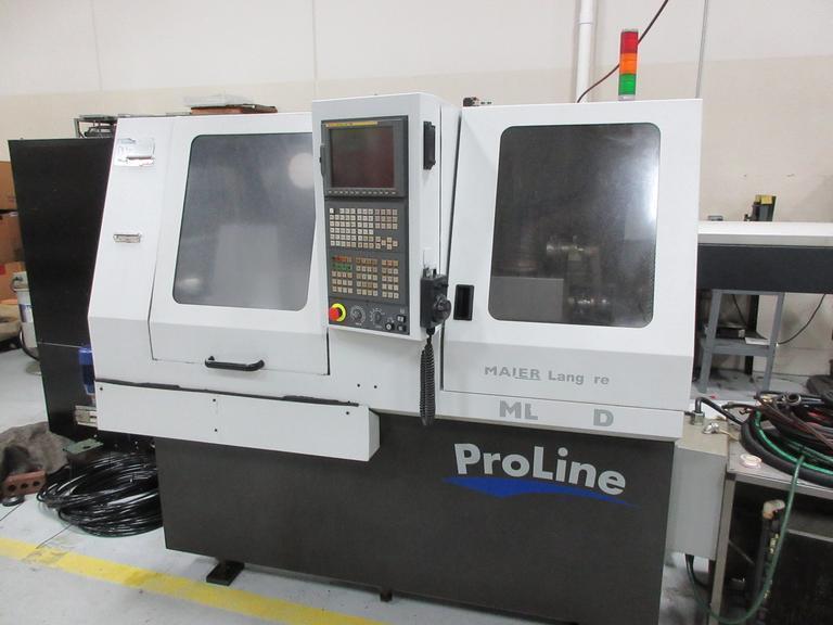 Maier ML32D 9 Axis Proline CNC Swiss Lathe with LNS Hydrobar Express 332 Bar Feeder and Shopmade High Pressure Coolant System- Auction Item