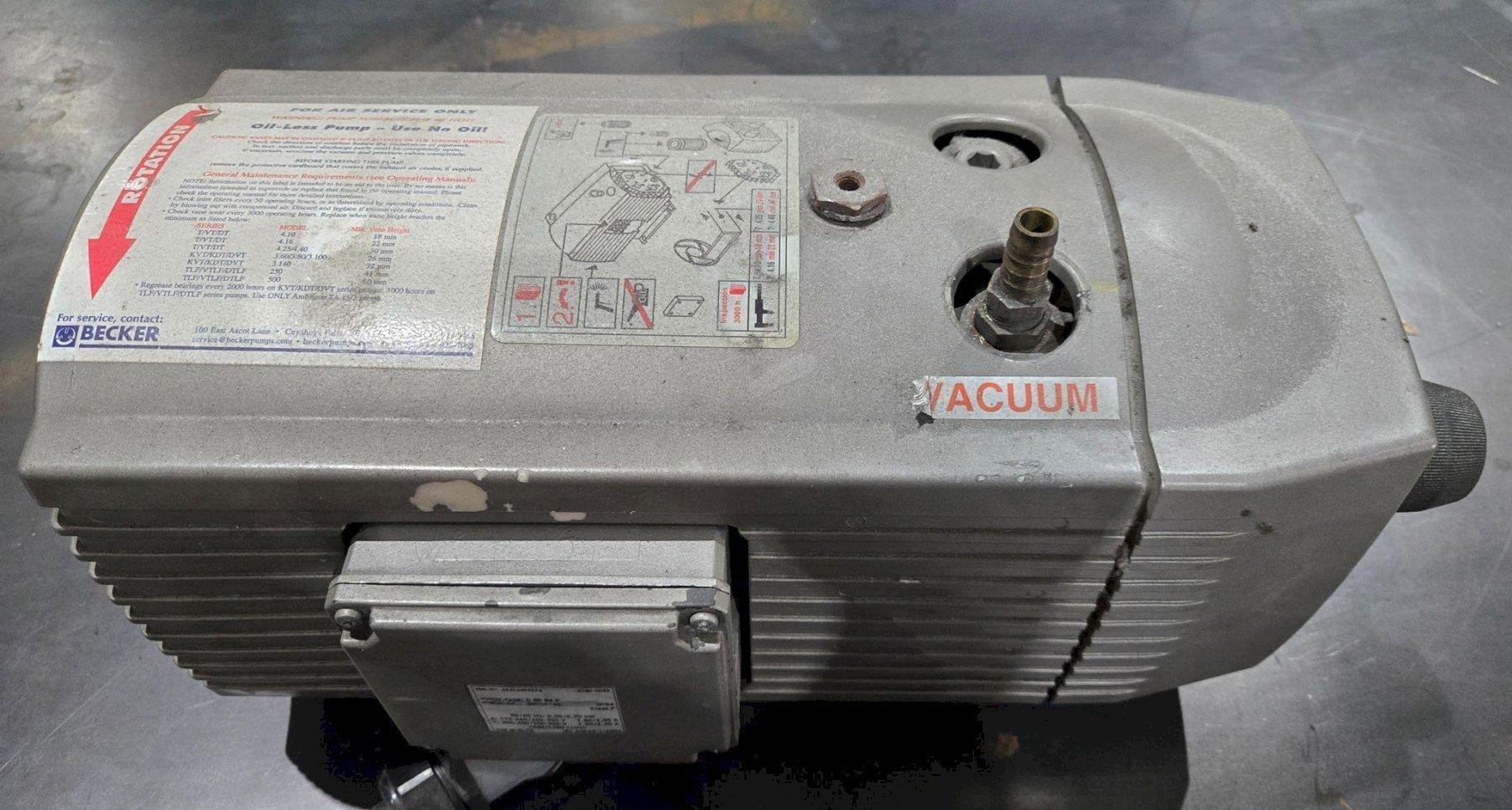 BECKER 2263696 VT 4.16 VACUUM PUMP USED