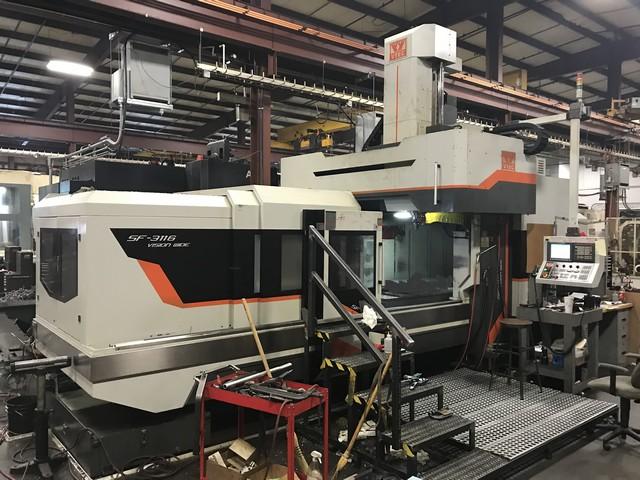Vision Wide SF3116 CNC Double Column Bridge Style Vertical Machining Center, Fanuc 0i Control, 122