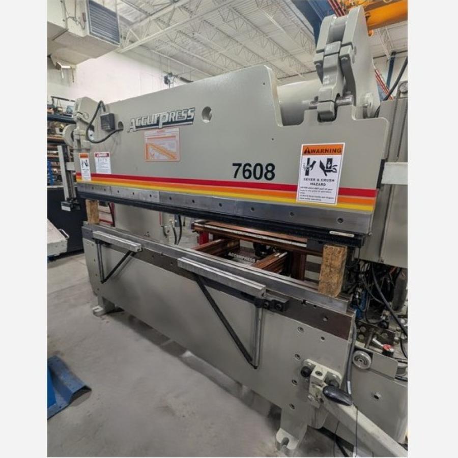 2009 Accurpress 7608 Hydraulic Press Brake (#5922)