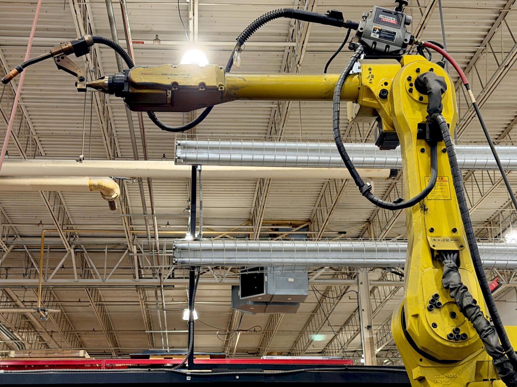 Lincoln Electric ArcMate 120iB/10L Drop-Center Weld Cell